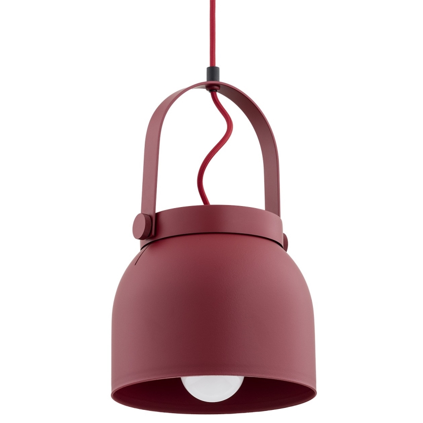 Argon 8282 - Luster na sajli LOGAN 1xE27/15W/230V pr. 20 cm crveno