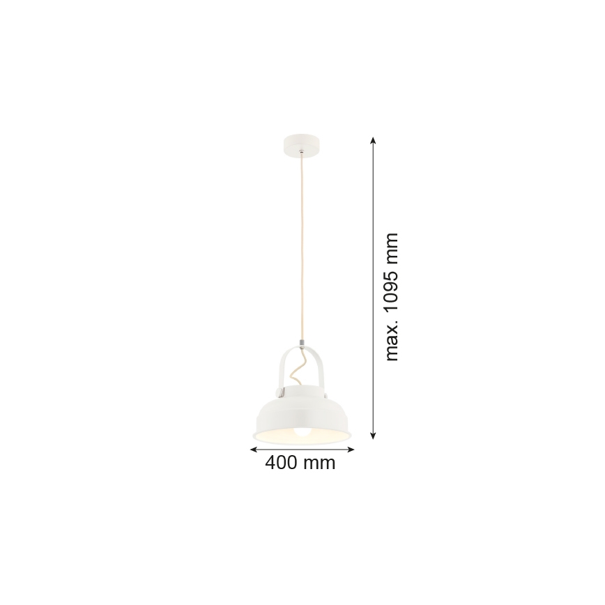 Argon 8284 - Luster na sajli DAKOTA 1xE27/15W/230V beli