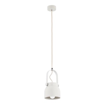Argon 8290 - Luster na sajli LOGAN 1xE27/15W/230V pr. 14 cm beli