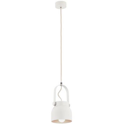 Argon 8290 - Luster na sajli LOGAN 1xE27/15W/230V pr. 14 cm beli