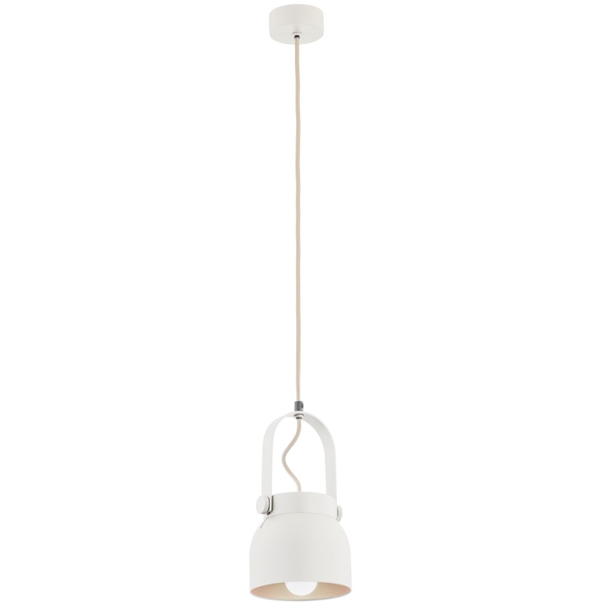 Argon 8290 - Luster na sajli LOGAN 1xE27/15W/230V pr. 14 cm beli