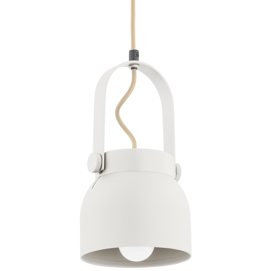 Argon 8290 - Luster na sajli LOGAN 1xE27/15W/230V pr. 14 cm beli