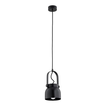 Argon 8291 - Luster na sajli LOGAN 1xE27/15W/230V pr. 14 cm crno