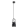 Argon 8291 - Luster na sajli LOGAN 1xE27/15W/230V pr. 14 cm crno
