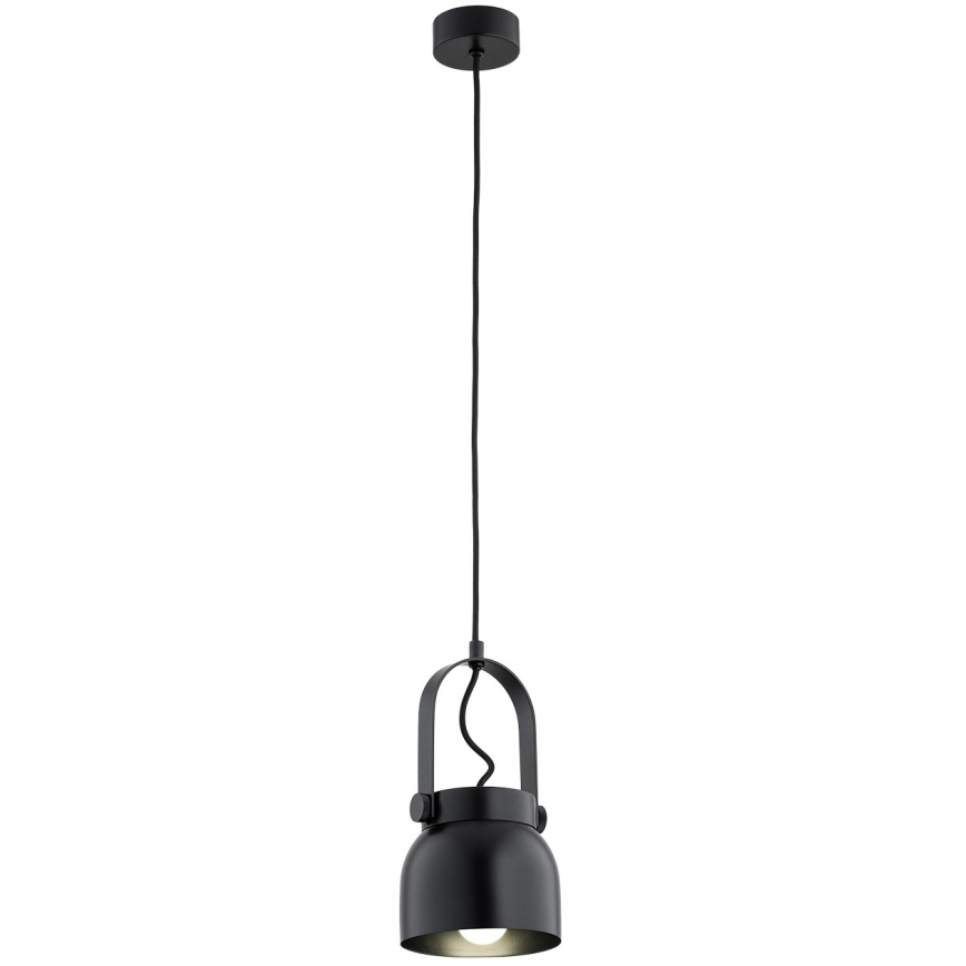 Argon 8291 - Luster na sajli LOGAN 1xE27/15W/230V pr. 14 cm crno