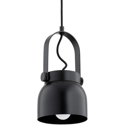Argon 8291 - Luster na sajli LOGAN 1xE27/15W/230V pr. 14 cm crno