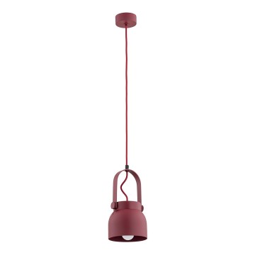 Argon 8292 - Luster na sajli LOGAN 1xE27/15W/230V pr. 14 cm crveno