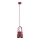 Argon 8292 - Luster na sajli LOGAN 1xE27/15W/230V pr. 14 cm crveno
