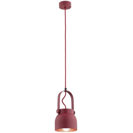 Argon 8292 - Luster na sajli LOGAN 1xE27/15W/230V pr. 14 cm crveno