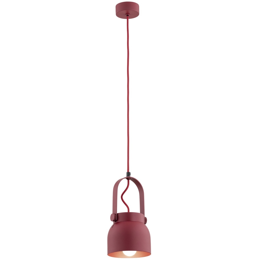Argon 8292 - Luster na sajli LOGAN 1xE27/15W/230V pr. 14 cm crveno