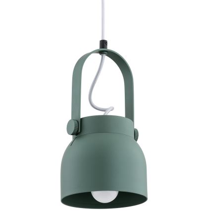 Argon 8293 - Luster na sajli LOGAN 1xE27/15W/230V pr. 14 cm zelena