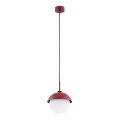 Argon 8296 - Luster na sajli CAPPELLO 1xE27/15W/230V crveno