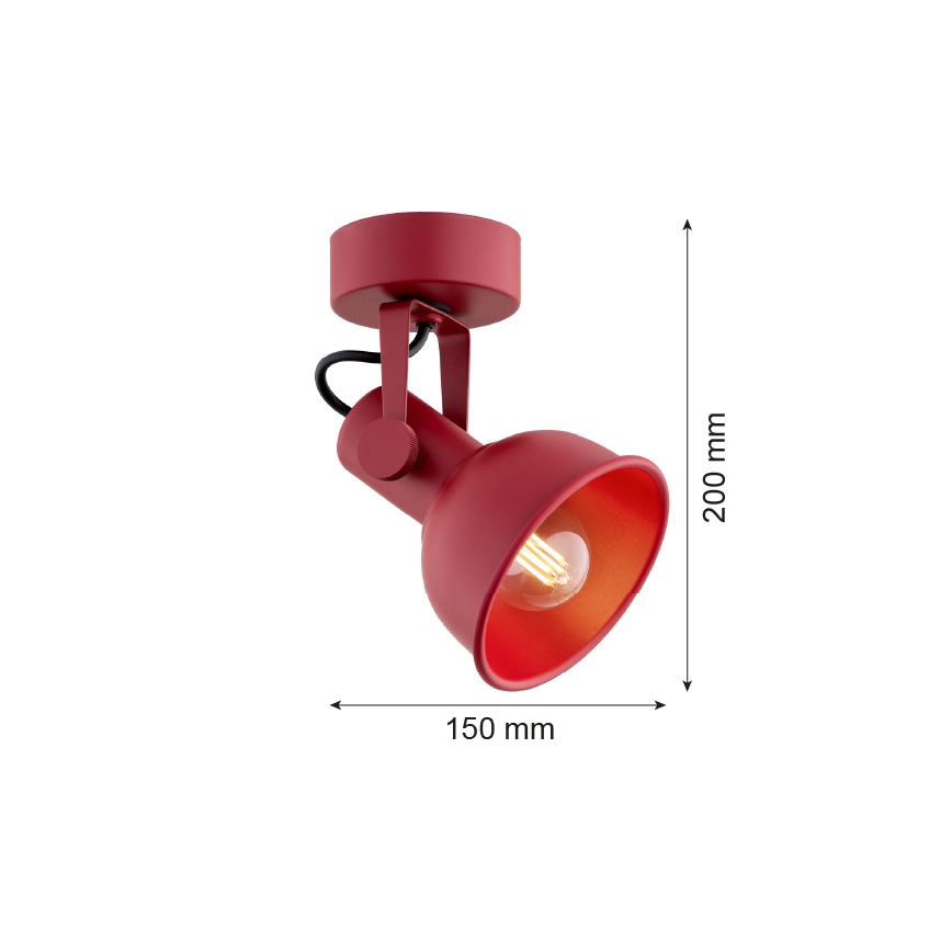 Argon 8298 - Reflektorska lampa LENORA 1xE14/7W/230V crveno