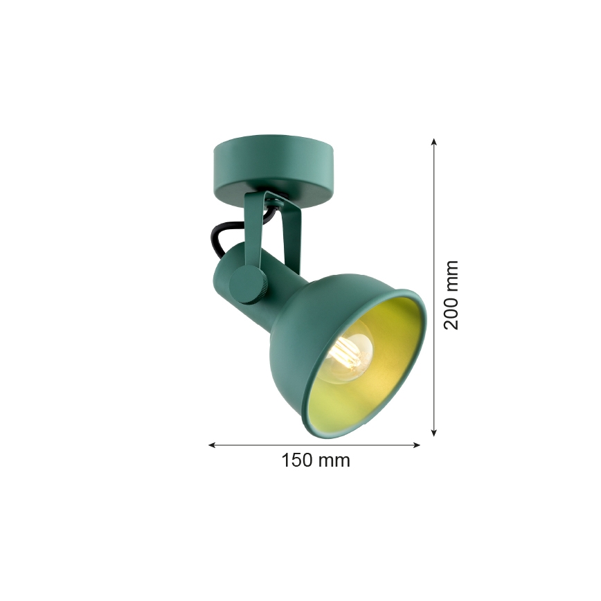 Argon 8299 - Reflektorska lampa LENORA 1xE14/7W/230V zelena