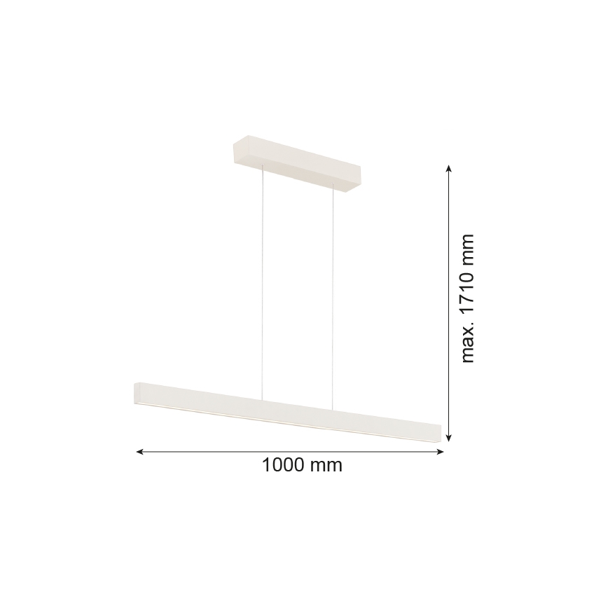Argon 8302 - LED luster na sajli BALANS LED/35W/230V 3000K kremasta