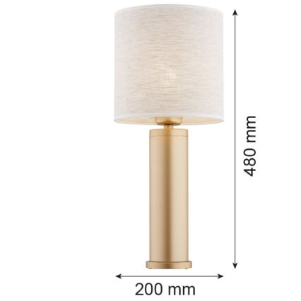 Argon 8315 - Stona lampa RIVA 1xE27/15W/230V 48 cm zlatna