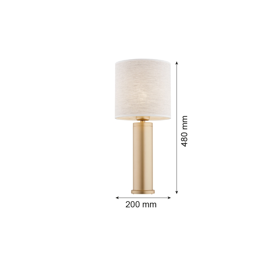Argon 8315 - Stona lampa RIVA 1xE27/15W/230V 48 cm zlatna