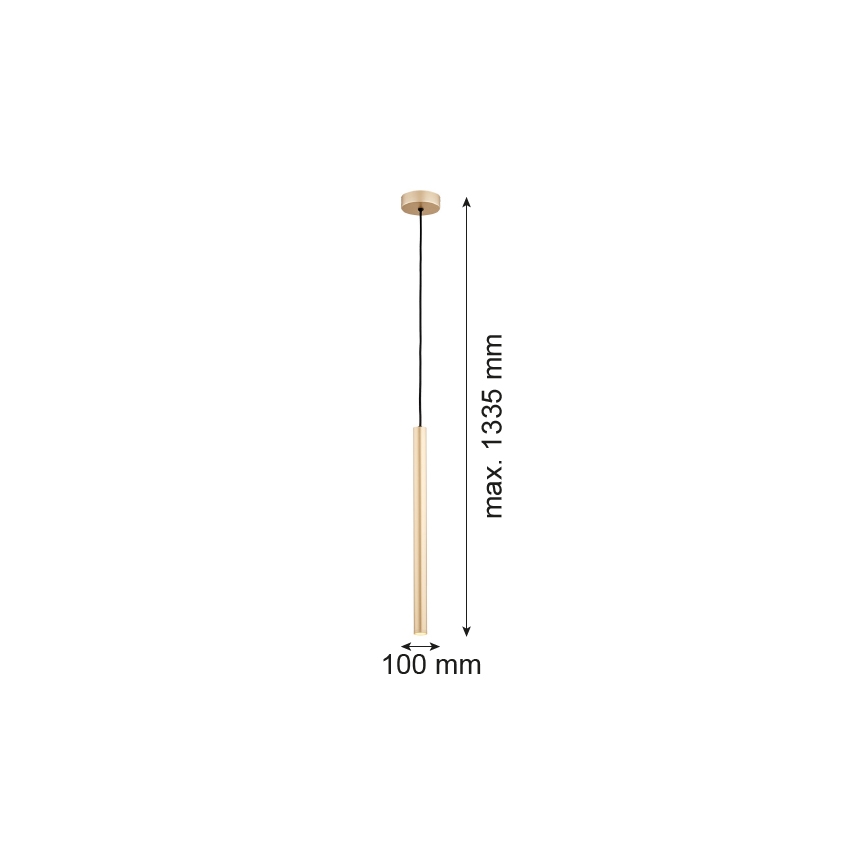 Argon 8327 - LED luster na sajli RIO LED/4,2W/230V 3000K zlatna