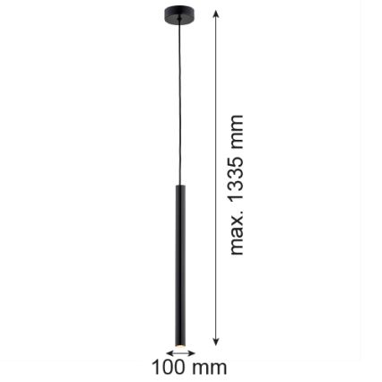 Argon 8329 - LED luster na sajli RIO LED/4,2W/230V 3000K crno