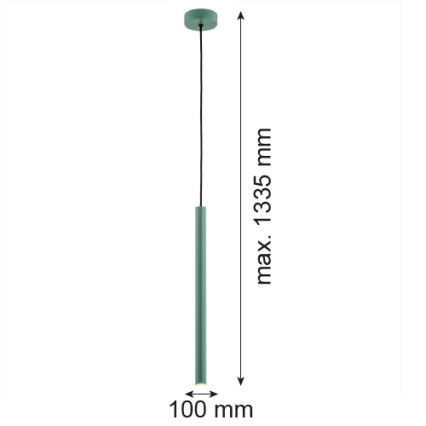 Argon 8333 - LED luster na sajli RIO LED/4,2W/230V 3000K zelena
