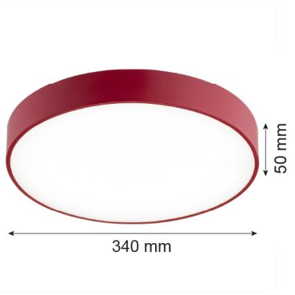 Argon 8334 - LED Plafonjera TIAMO LED/22W/230V 4000K crveno