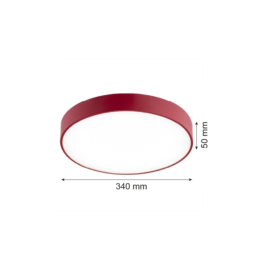 Argon 8334 - LED Plafonjera TIAMO LED/22W/230V 4000K crveno