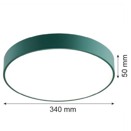 Argon 8335 - LED Plafonjera TIAMO LED/22W/230V 4000K zelena