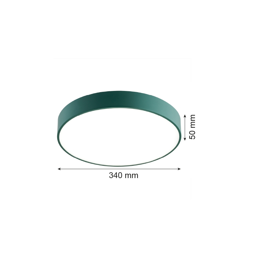 Argon 8335 - LED Plafonjera TIAMO LED/22W/230V 4000K zelena