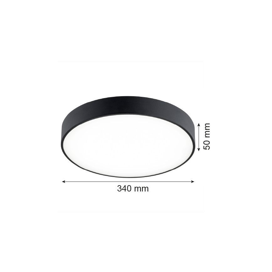 Argon 8348 - LED Plafonjera TIAMO LED/22W/230V 4000K crno