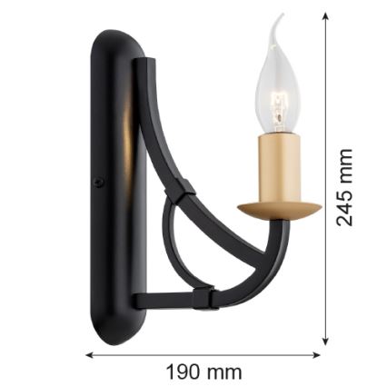 Argon 8355 - Zidna lampa LORENZO 1xE14/7W/230V