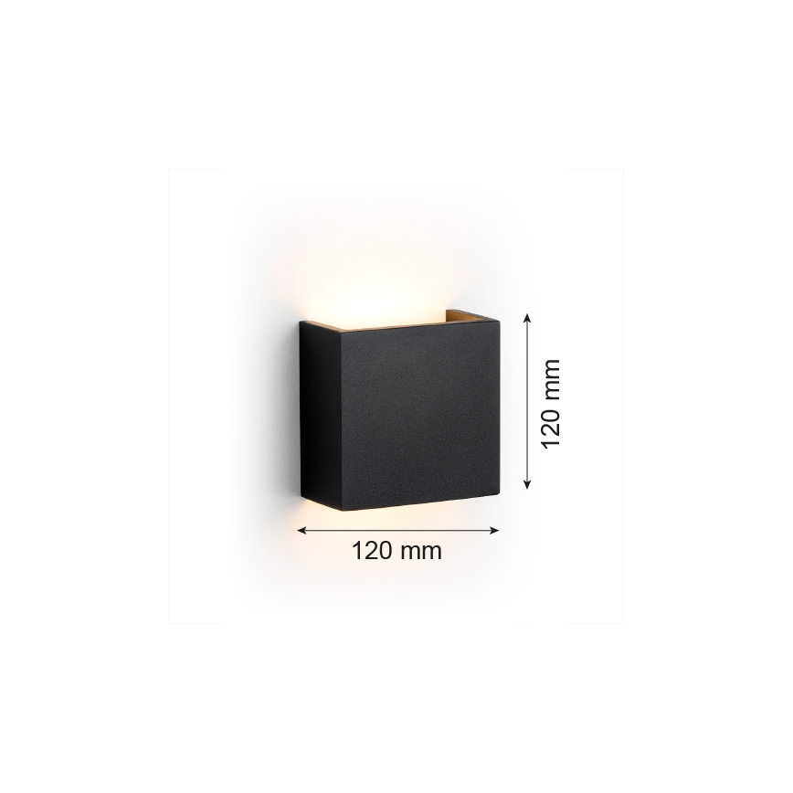 Argon 8359 - LED Zidna lampa GENT LED/3,6W/230V 3000K crno