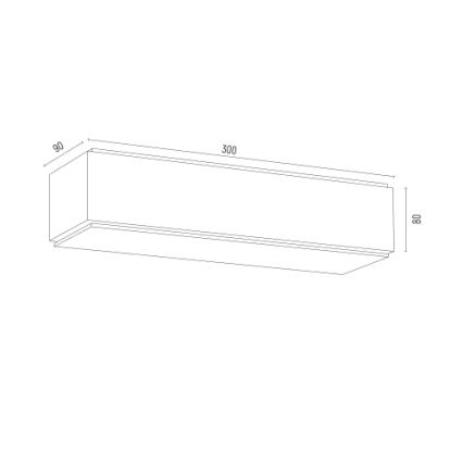 Argon 8366 - Zidna lampa CARLSON 1xE27/15W/230V 30 cm crno