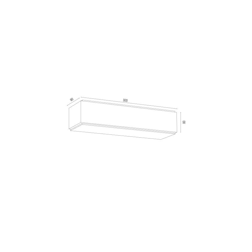 Argon 8366 - Zidna lampa CARLSON 1xE27/15W/230V 30 cm crno