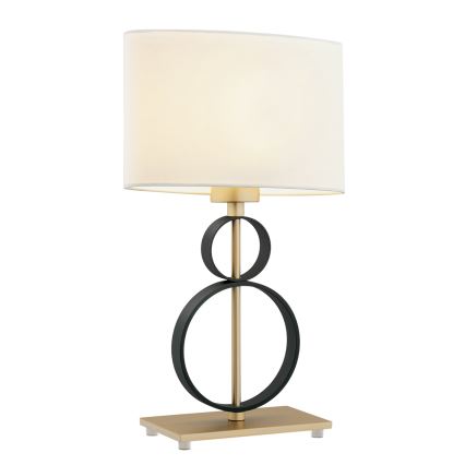 Argon 8373 - Stona lampa PERSEO 1xE27/15W/230V 42 cm kremasta/crno