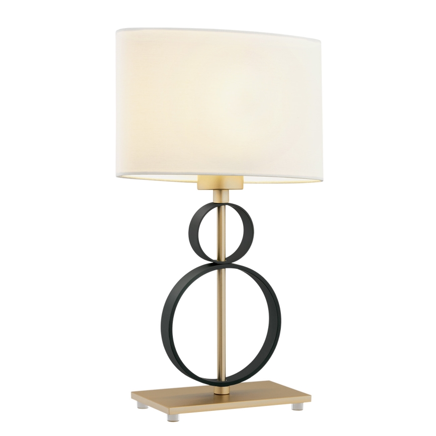 Argon 8373 - Stona lampa PERSEO 1xE27/15W/230V 42 cm kremasta/crno