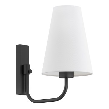 Argon 8376 - Zidna lampa SAFIANO 1xE27/15W/230V crno