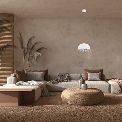 Argon 8443 - Luster na sajli PIAVA 1xE14/7W/230V alabaster beli