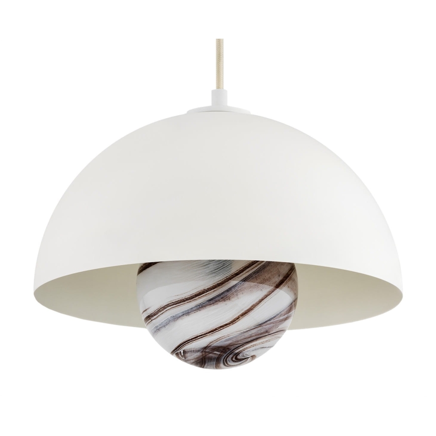 Argon 8443 - Luster na sajli PIAVA 1xE14/7W/230V alabaster beli