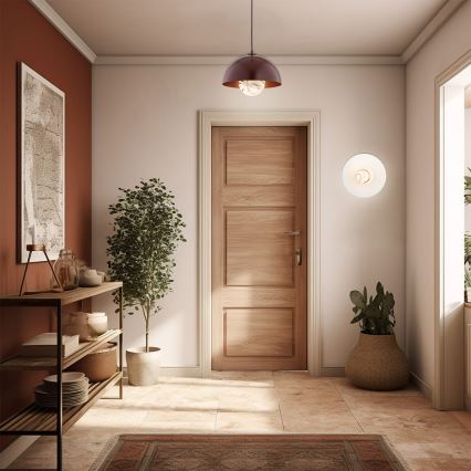 Argon 8444 - Luster na sajli PIAVA 1xE14/7W/230V alabaster braon