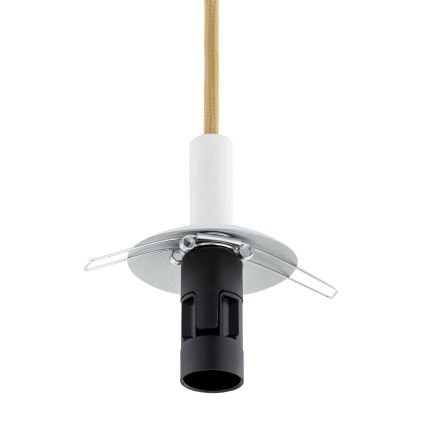 Argon 8451 - Luster na sajli ALMIROS 1xE14/7W/230V pr. 12 cm alabaster beli/zlatna