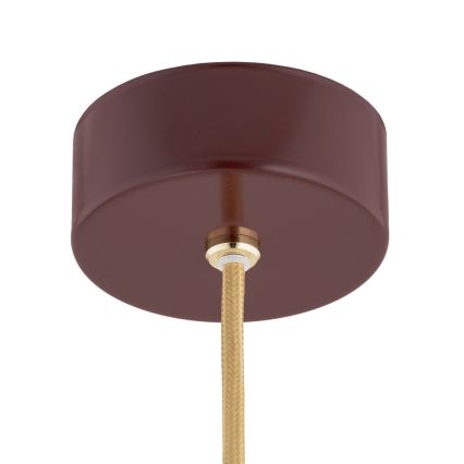 Argon 8452 - Luster na sajli ALMIROS 1xE14/7W/230V pr. 12 cm alabaster braon/zlatna