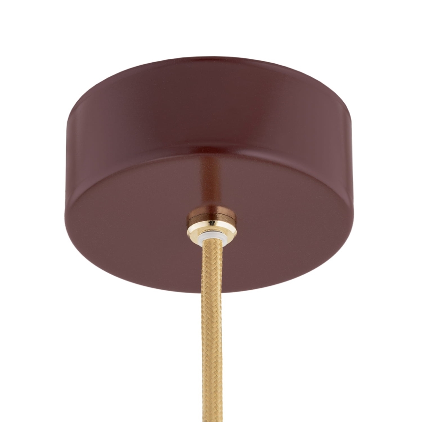 Argon 8452 - Luster na sajli ALMIROS 1xE14/7W/230V pr. 12 cm alabaster braon/zlatna