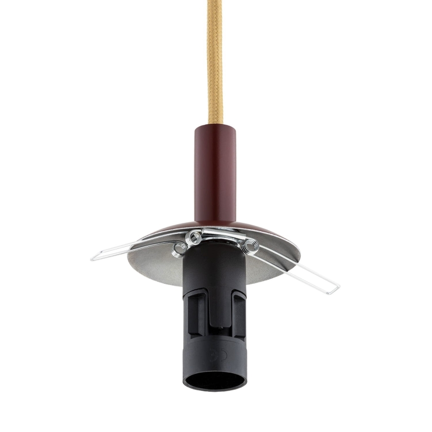 Argon 8452 - Luster na sajli ALMIROS 1xE14/7W/230V pr. 12 cm alabaster braon/zlatna