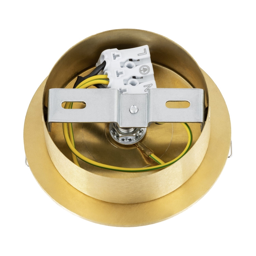 Argon 8453 - Zidna lampa FABIO 1xE14/7W/230V alabaster zlatna