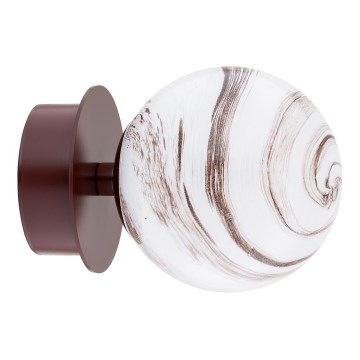 Argon 8455 - Zidna lampa FABIO 1xE14/7W/230V alabaster braon