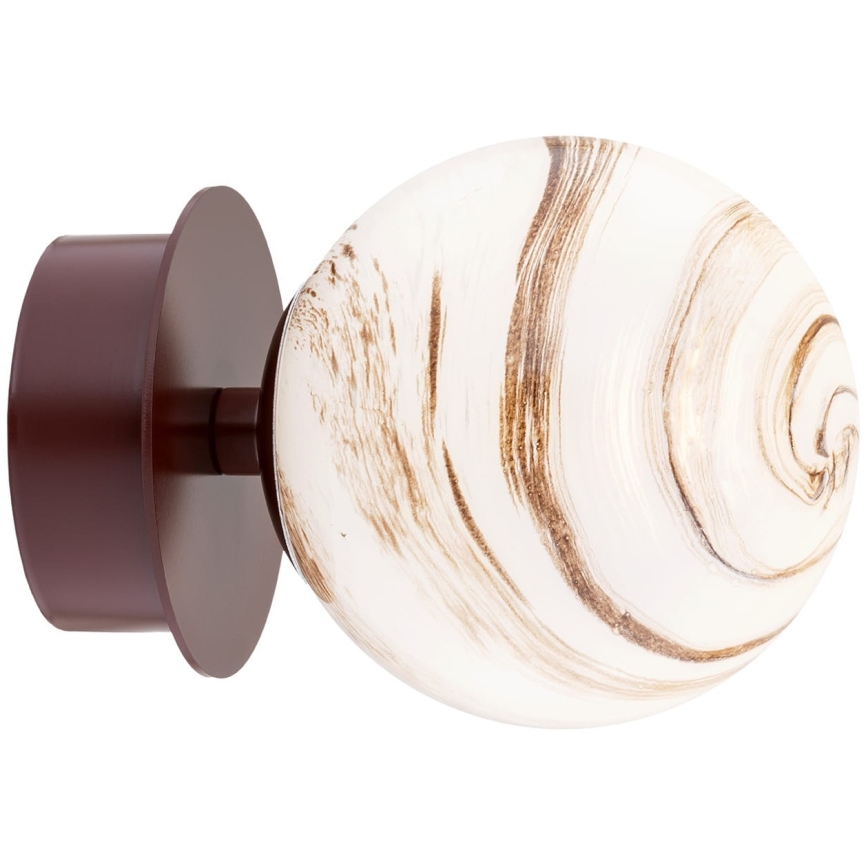 Argon 8455 - Zidna lampa FABIO 1xE14/7W/230V alabaster braon