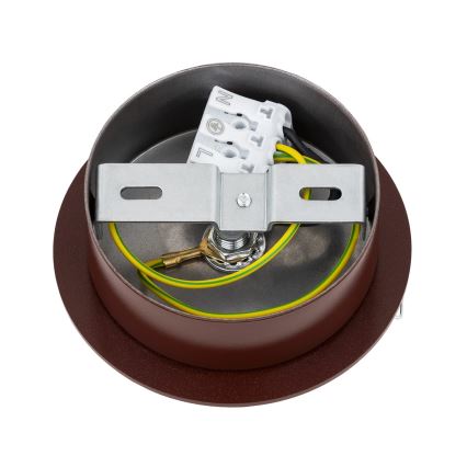 Argon 8455 - Zidna lampa FABIO 1xE14/7W/230V alabaster braon