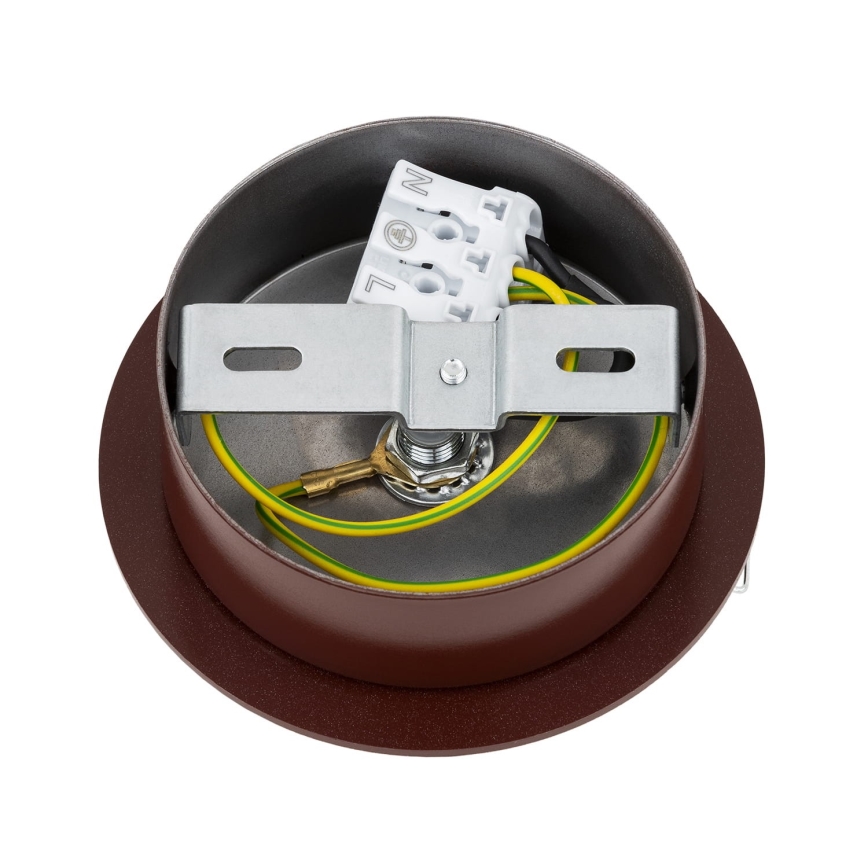 Argon 8455 - Zidna lampa FABIO 1xE14/7W/230V alabaster braon