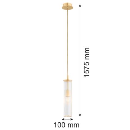 Argon 8489 - Luster na sajli HAMPTON 1xE14/7W/230V zlatna