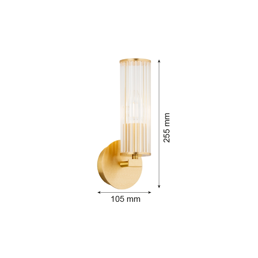 Argon 8497 - Zidna lampa HAMPTON 1xE14/7W/230V zlatna